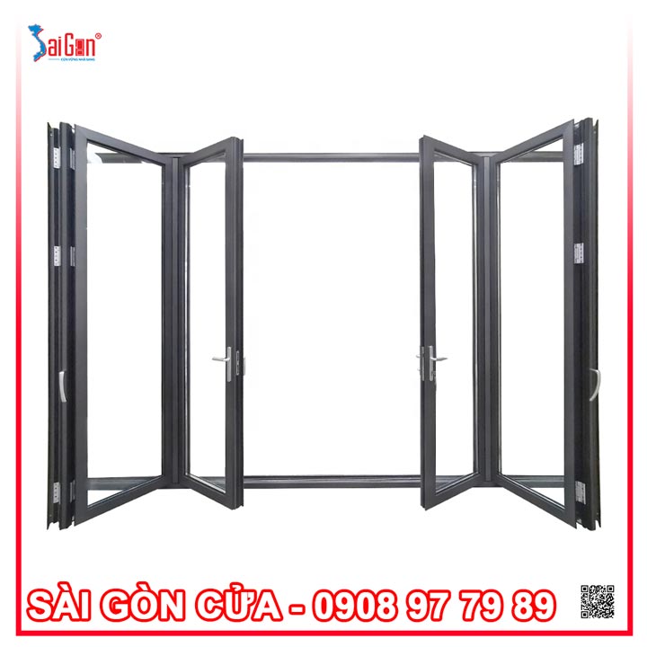 CỬA NHÔM SLIM 1 CÁNH MỞ QUAY