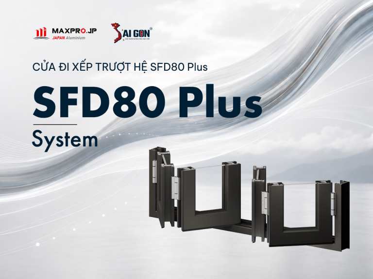 cửa xếp trượt SFD80PLUS cho biệt thự