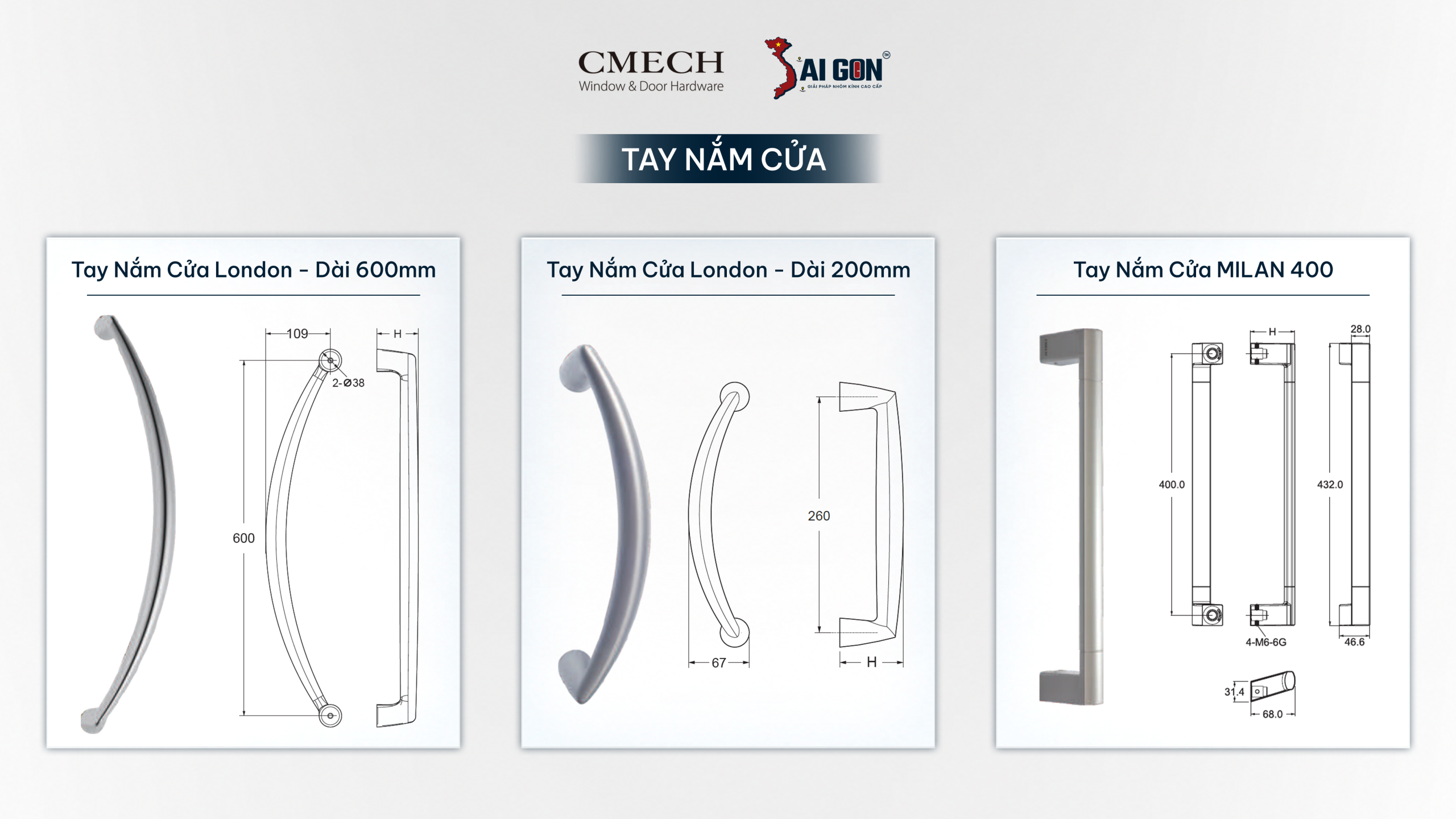 TAY NẮM CỬA CMECH: TỔNG QUAN, THÔNG SỐ VÀ ỨNG DỤNG