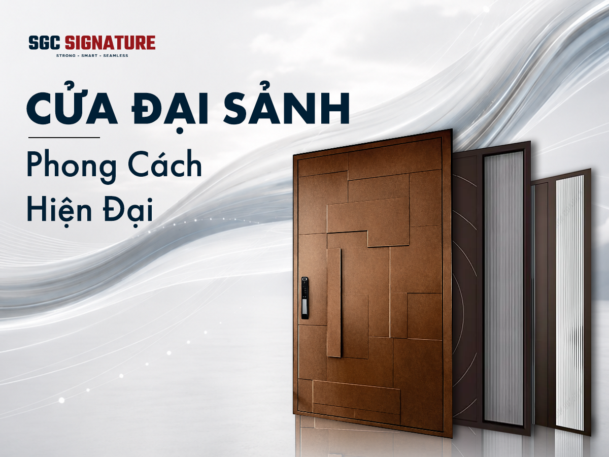 CỬA ĐI ĐẠI SẢNH HIỆN ĐẠI: LỐI VÀO BIỆT THỰ XỨNG TẦM