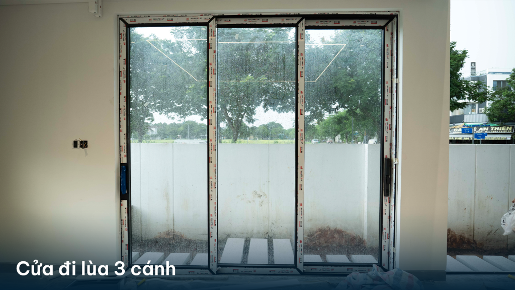 Cửa lùa 3 cánh tiện nghi