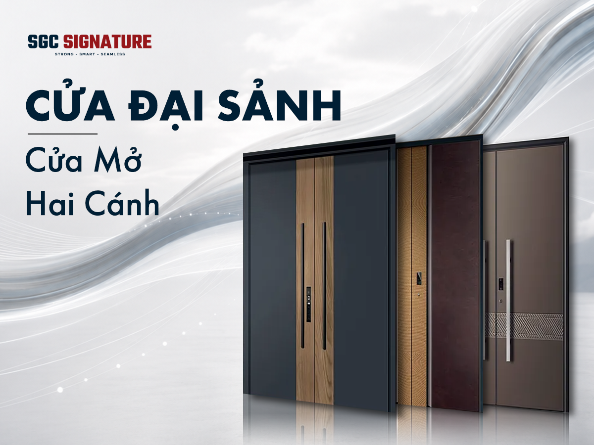 CỬA ĐẠI SẢNH HAI CÁNH NGUYÊN KHỐI KHẮC HỌA TIẾT CNC